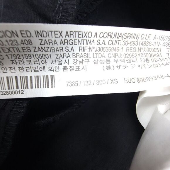 ZARA Faded Effect Wrap Front Blazer Romper Mini Dress Playsuit XS Black Minimal - Picture 8 of 8